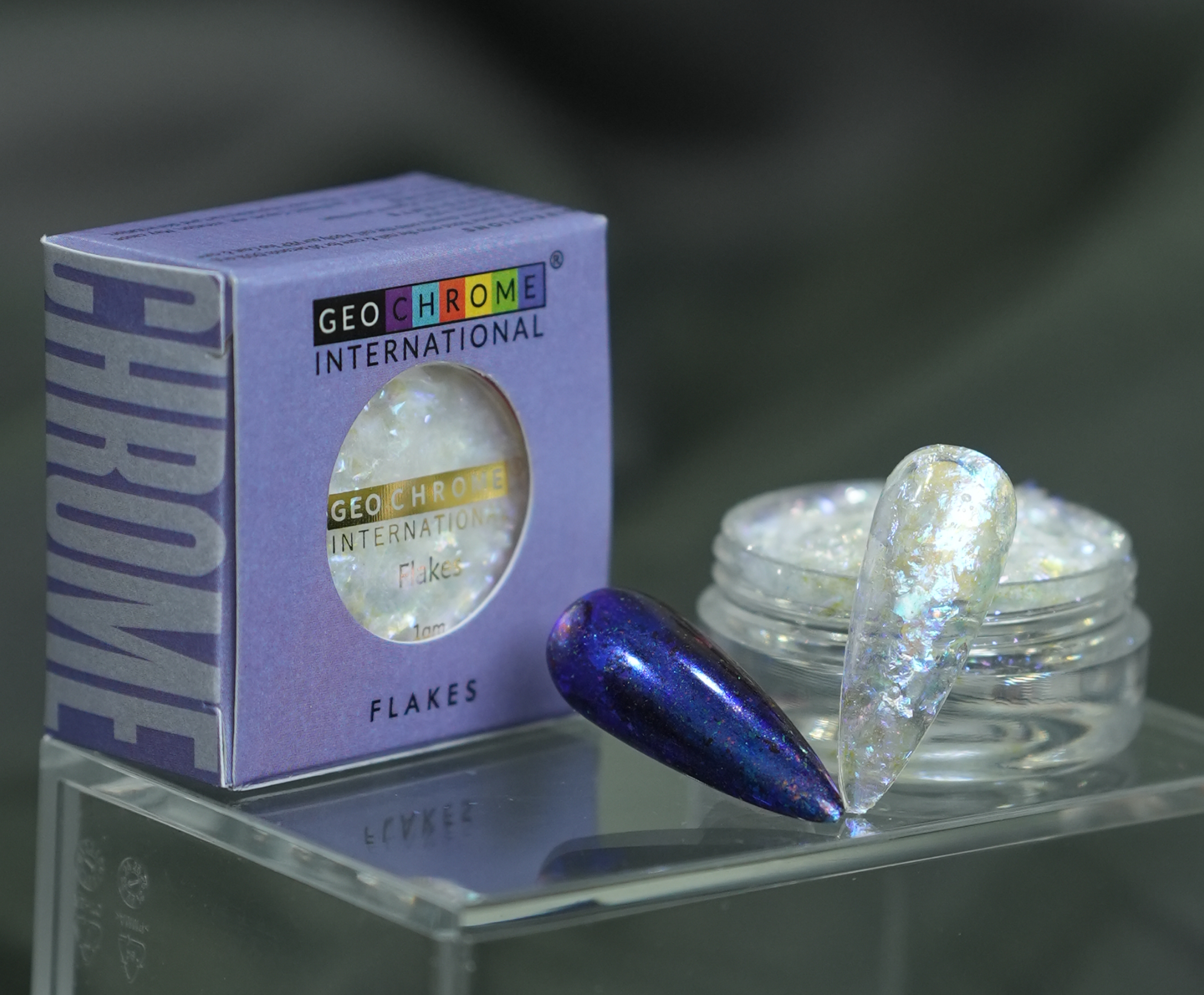 Transparent Optical Chameleon Flake - Twilight Blue